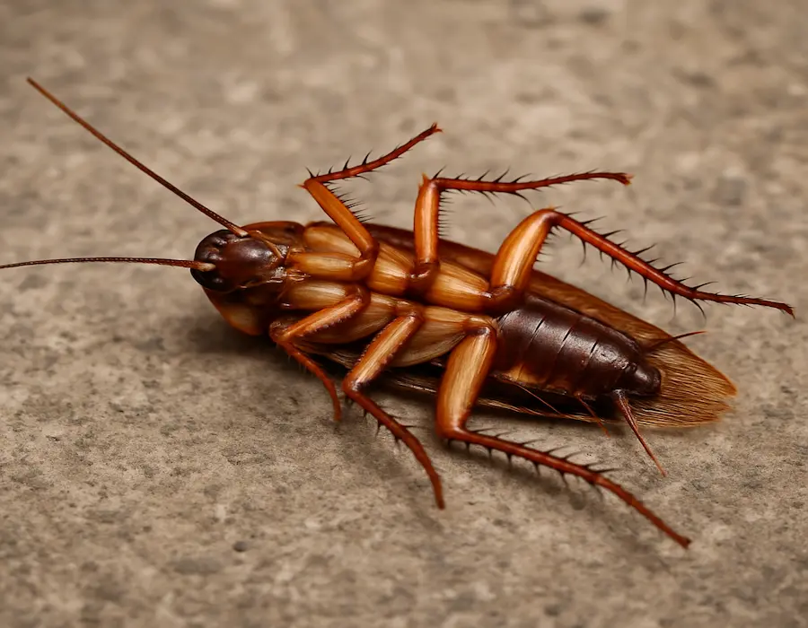 Close-up of dead cockroaches